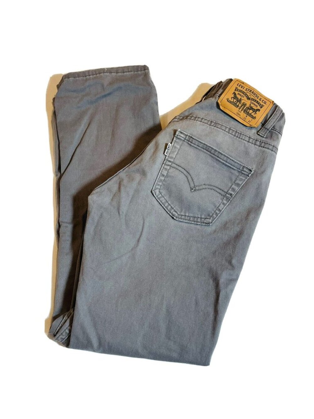 LEVI'S 514 Straight Leg Gray Denim Jeans Boy's Size 10 Reg W25 x L25